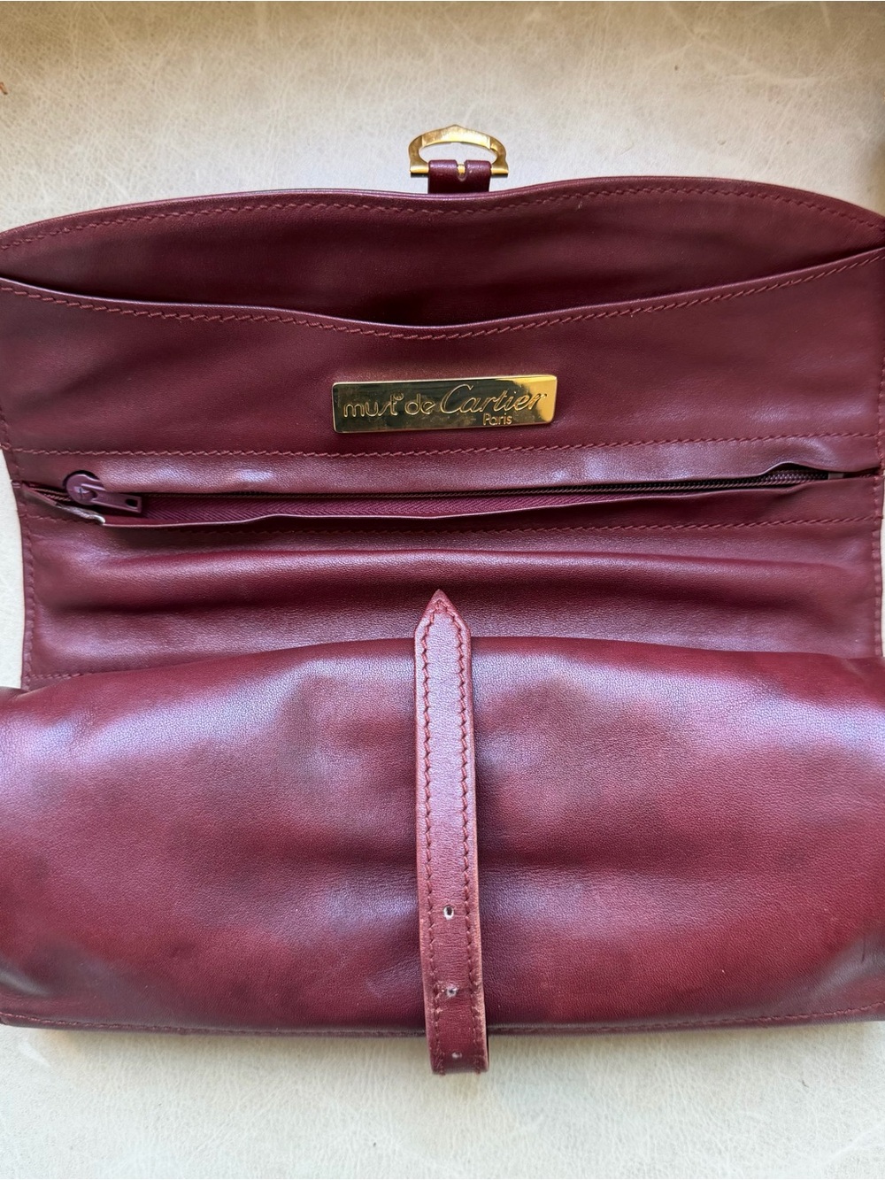 Rare Vintage Cartier Leather Jewelry roll - Picture 6 of 15